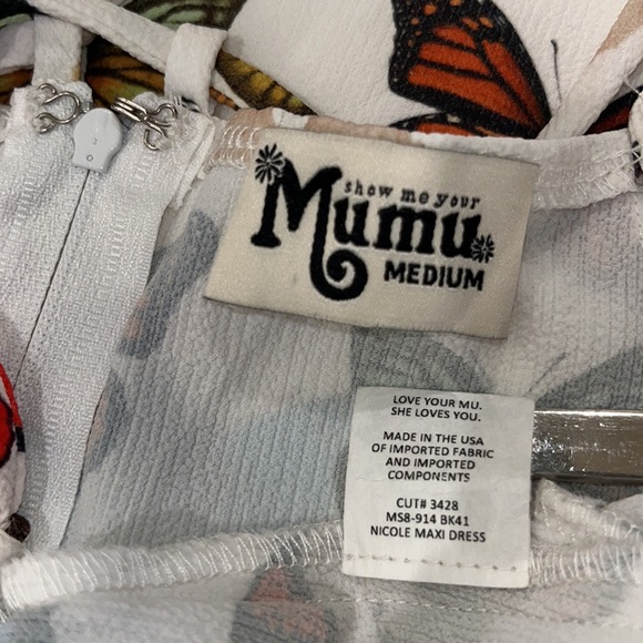 NWOT Show Me Your Mumu Nicole Maxi Dress ~ in Butterflies 🦋 - Picture 15 of 16